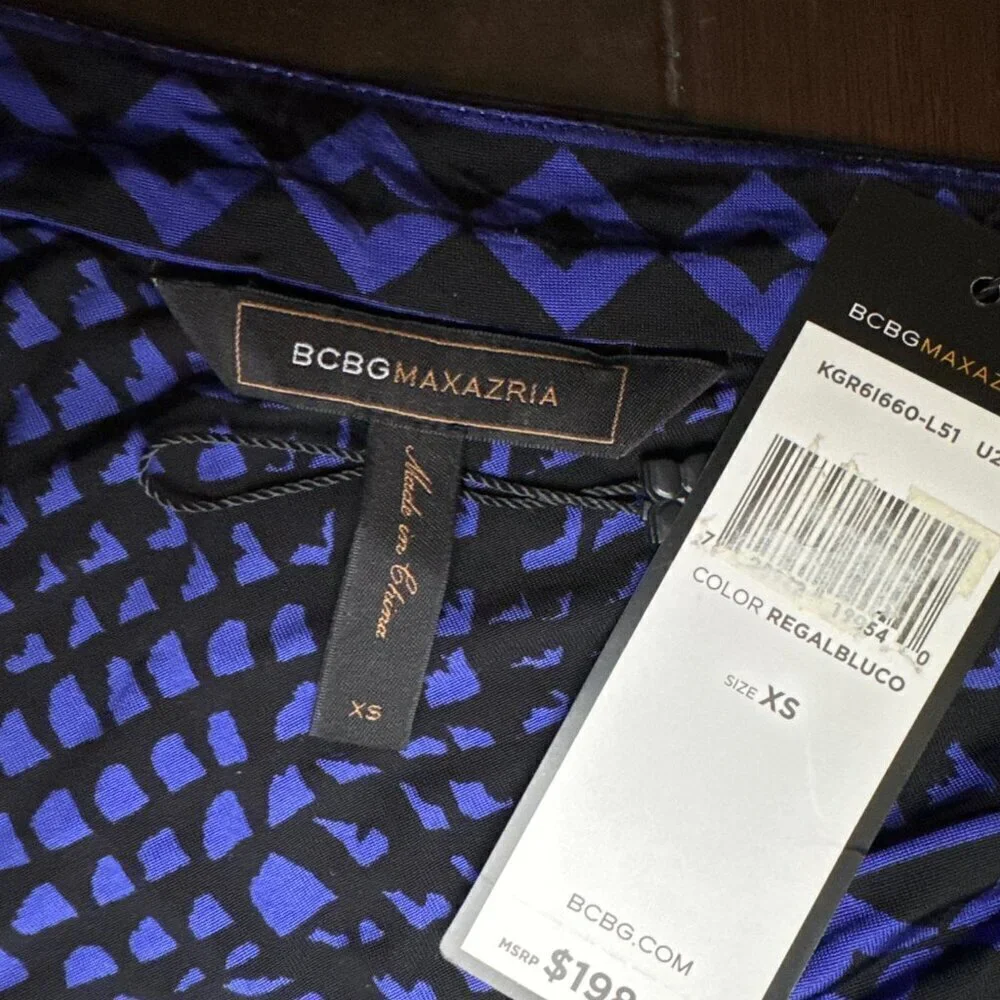 NWT BCBG Regal Bluco One Shoulder Maxi Dress - Size XS - Picture 6 of 7